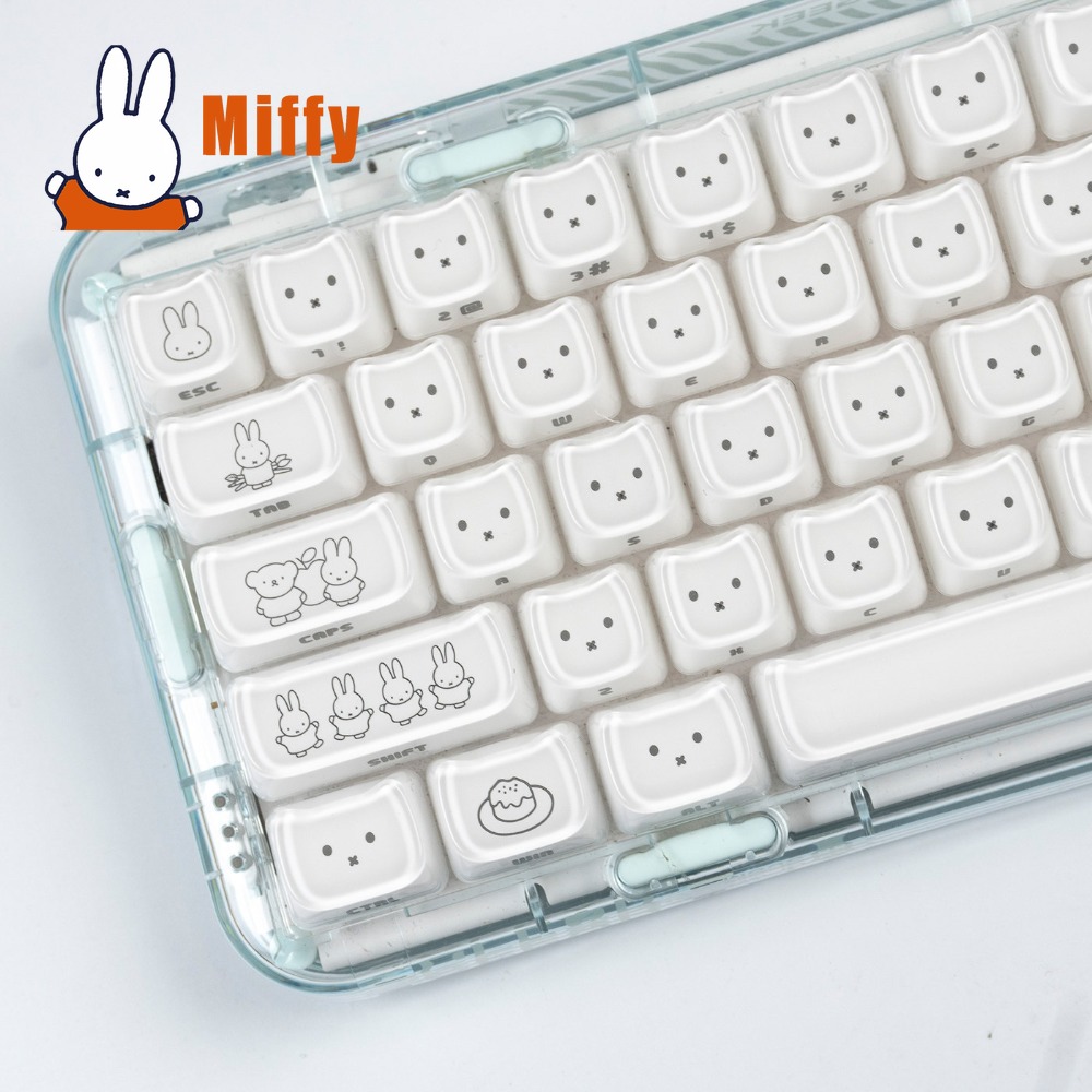 Pc Gaming Kawaii - Teclas Kawaii Miffy: Keycaps de Coelho