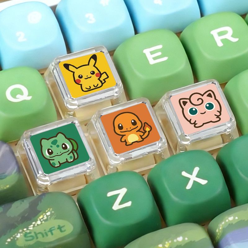 Custom Keycaps - Teclado Mecânico Pokémon Cross Axle com