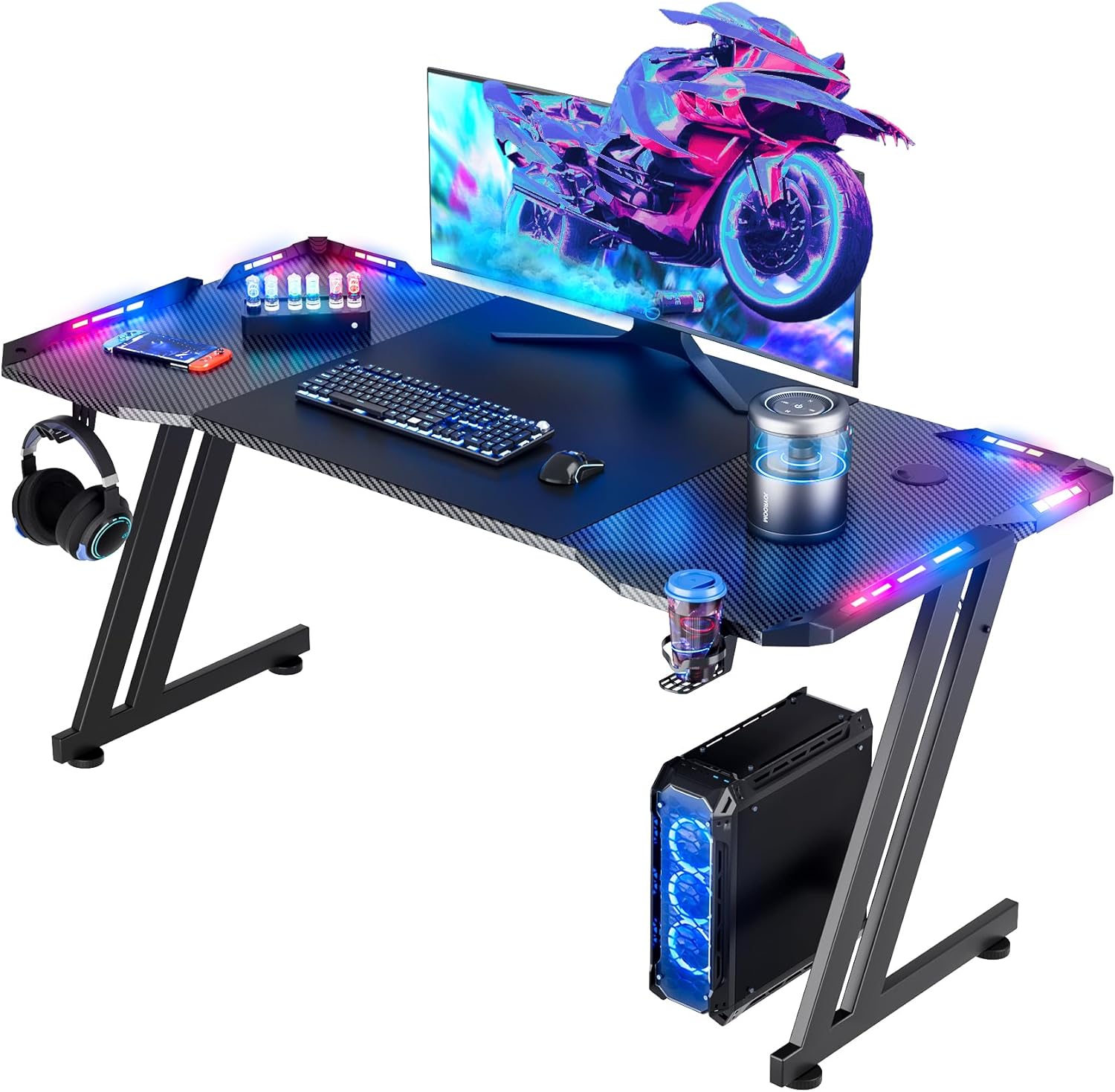Pc Gaming Setup - Mesa de Jogos de 47