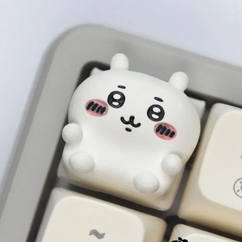 Custom Keycaps - Teclado Mecânico Kawaii Hachiware Chikawa com
