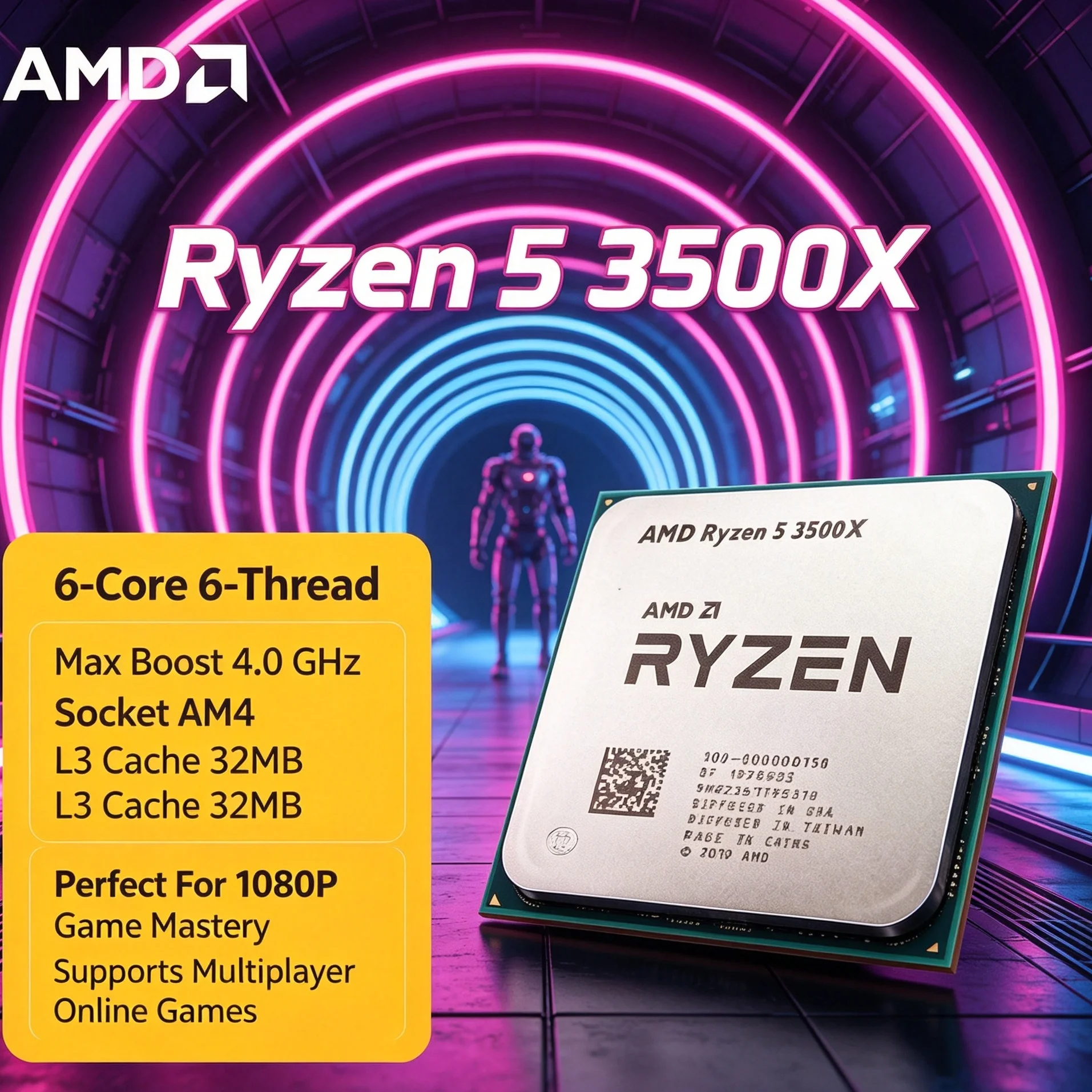 Pc Gaming Amd Ryzen 5 - Processador AMD Ryzen 5 3500X para