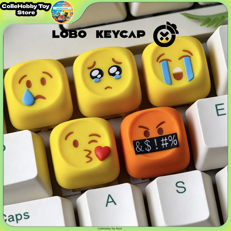 Custom Keycaps - Keycap Lobo, keycap artesanal em resina,
