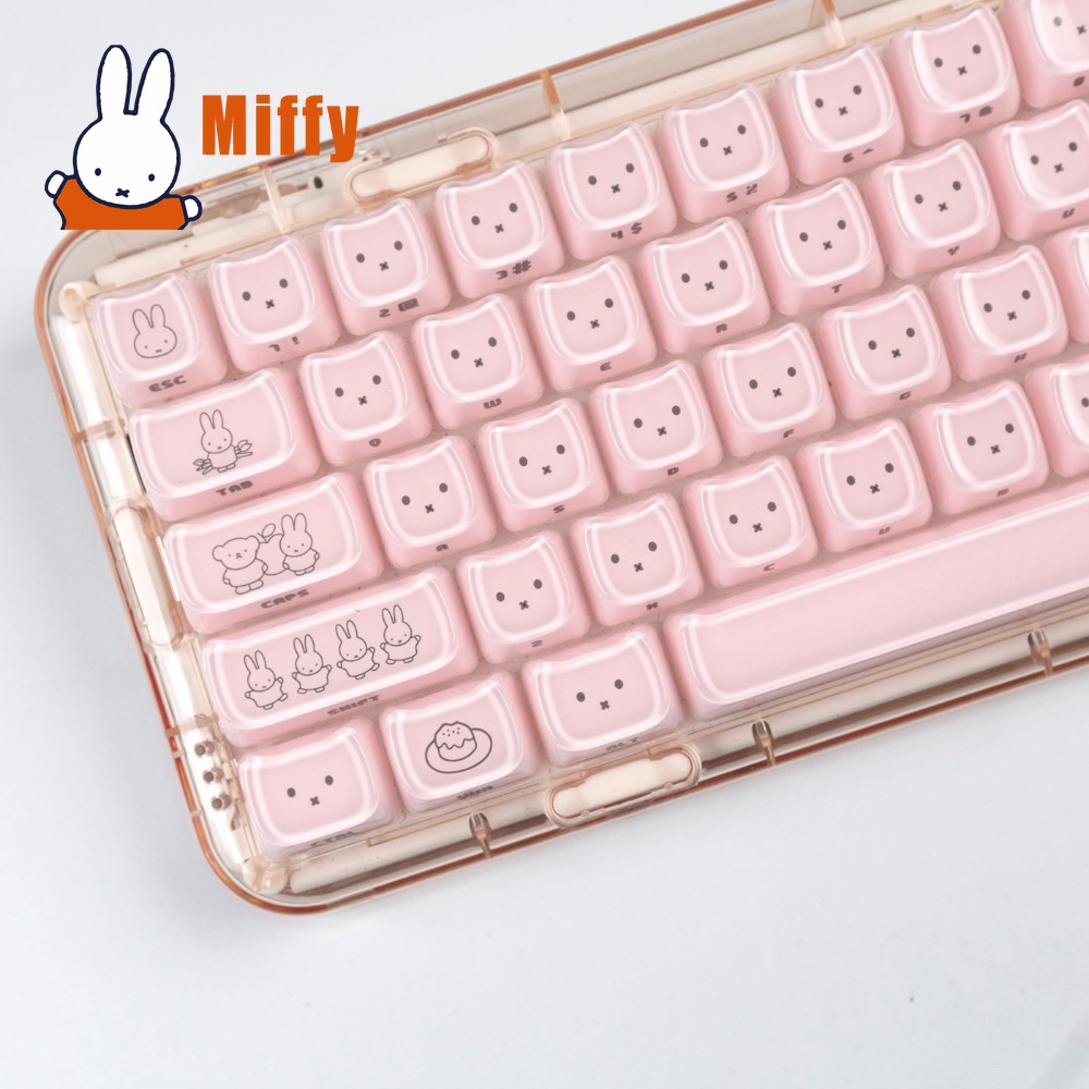 Teclas Kawaii Miffy: Keycaps d - Pc Gaming Kawaii avaliação e preço