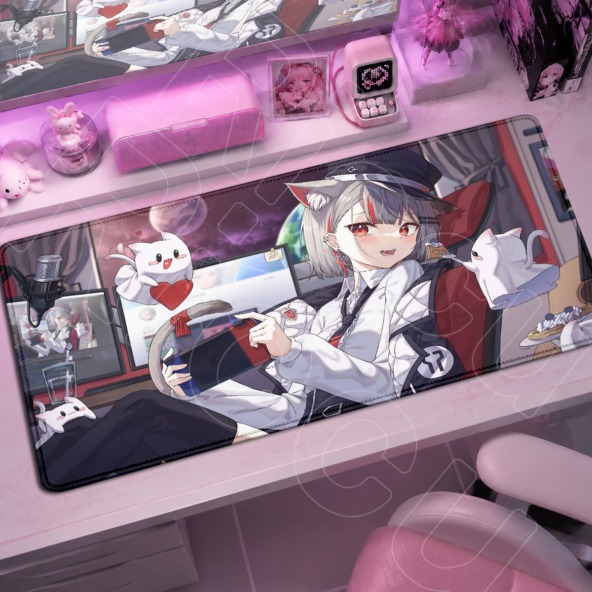 Mouse Pad Kawaii Girl Neneko M - Pc Gaming Kawaii avaliação e preço