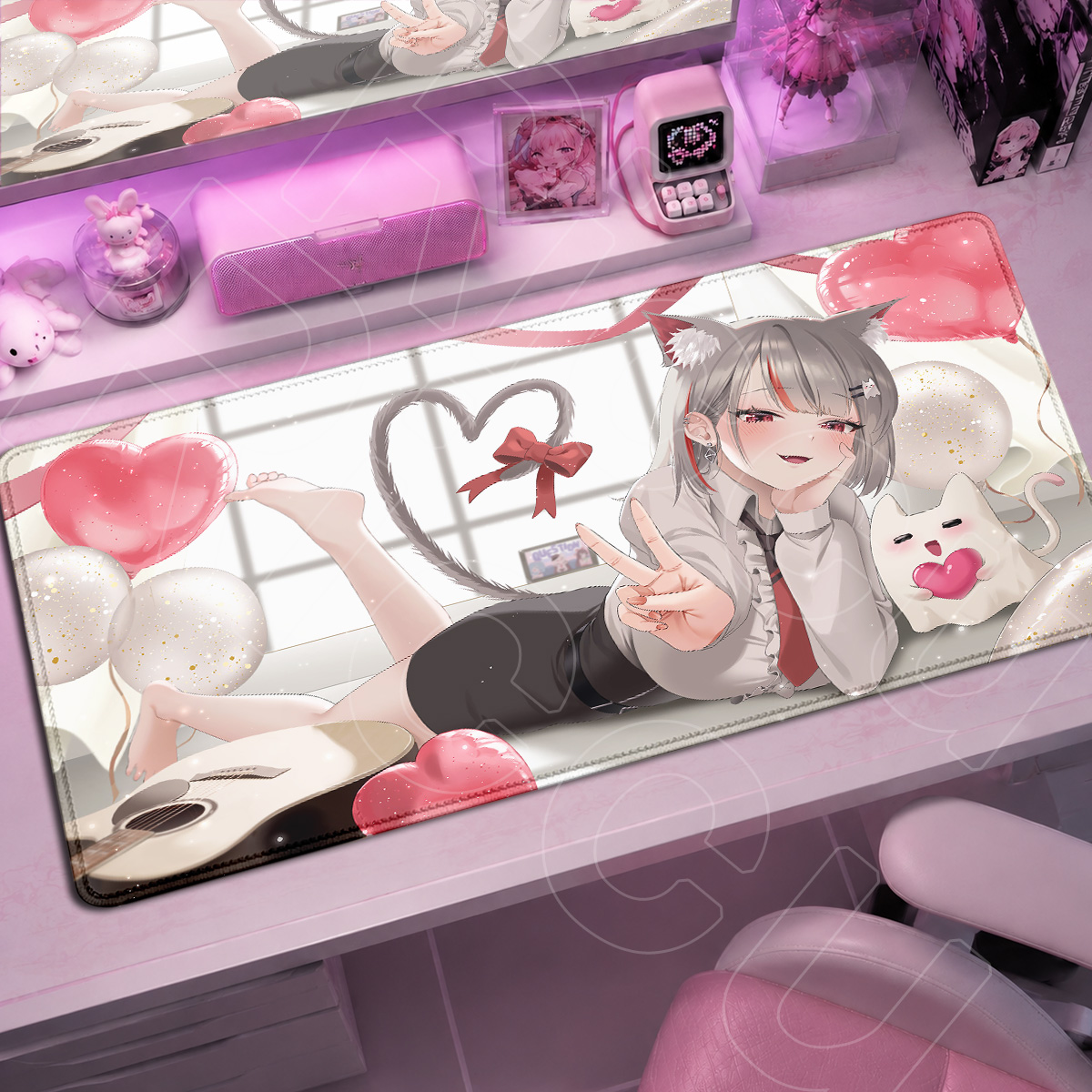 Mouse Pad Kawaii Girl Neneko M - Pc Gaming Kawaii avaliação e preço