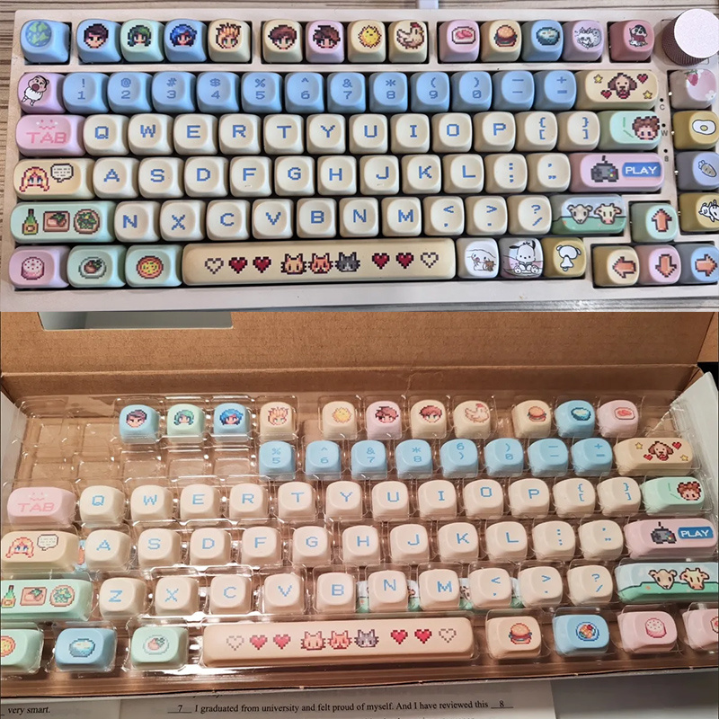 Stardew Valley 78 Keycaps Pixe - Custom Keycaps avaliação e preço