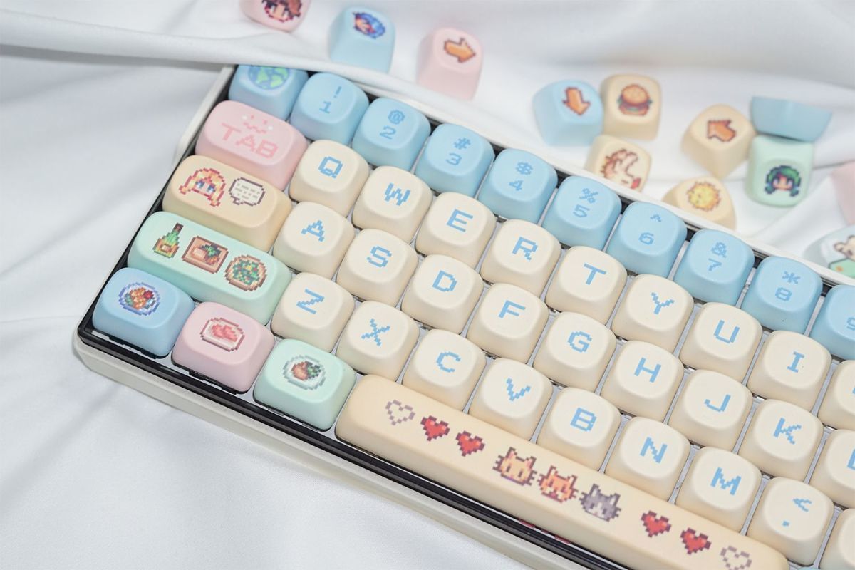 Stardew Valley 78 Keycaps Pixe - Custom Keycaps avaliação e preço
