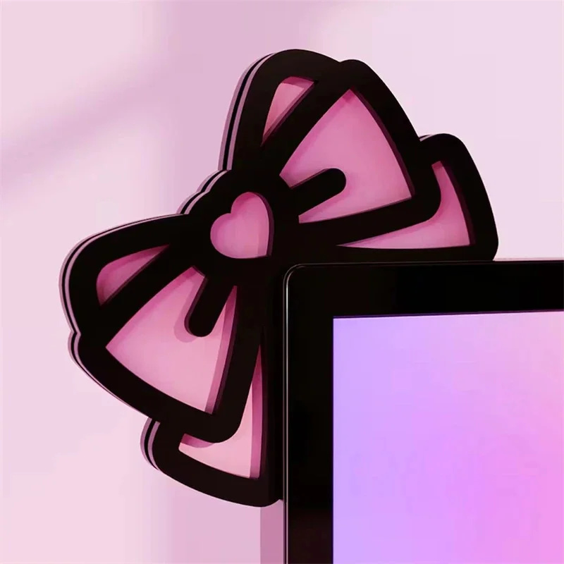 Kawaii rosa acrílico arco moni - Pc Gaming Kawaii avaliação e preço