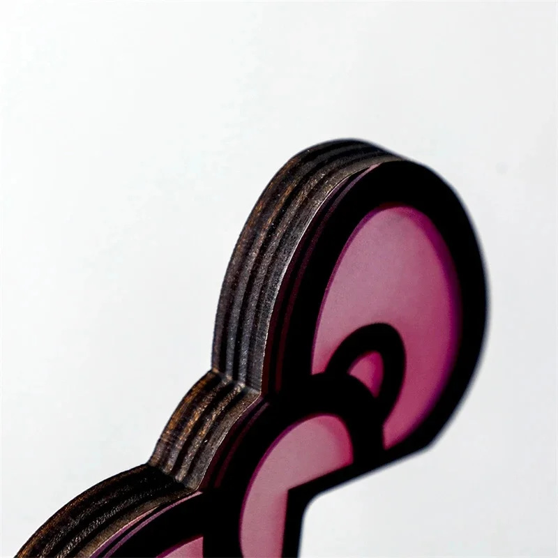 Kawaii rosa acrílico arco moni - Pc Gaming Kawaii avaliação e preço