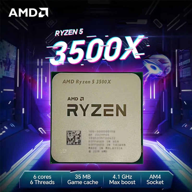 Processador AMD Ryzen 5 3500X  - Pc Gaming Amd Ryzen 5 avaliação e preço