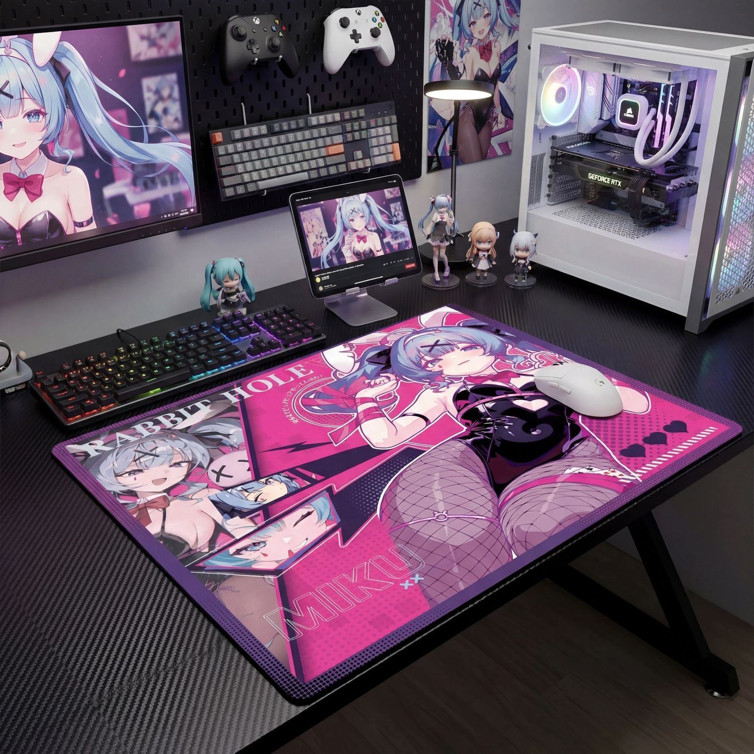 Mouse Pad Gamer Extra Grande H - Pc Gaming Hatsune Miku avaliação e preço