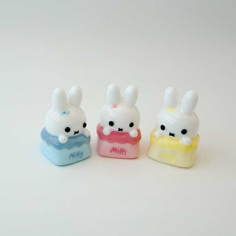 Miffy kawaii anime dos desenho - Custom Keycaps avaliação e preço