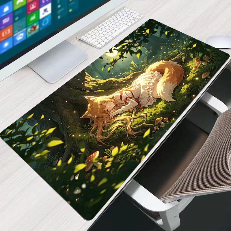 Mouse pad de anime com impress - Pc Gaming Kawaii avaliação e preço