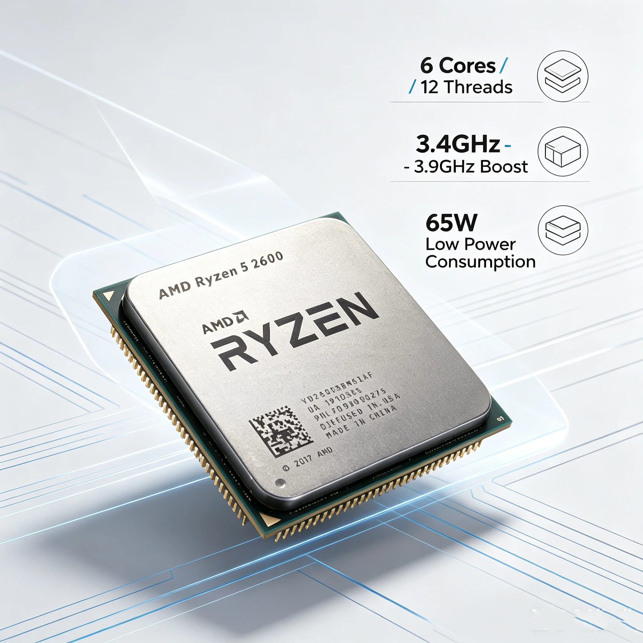 Processador de desktop AMD Ryz - Pc Gaming Amd Ryzen 5 avaliação e preço