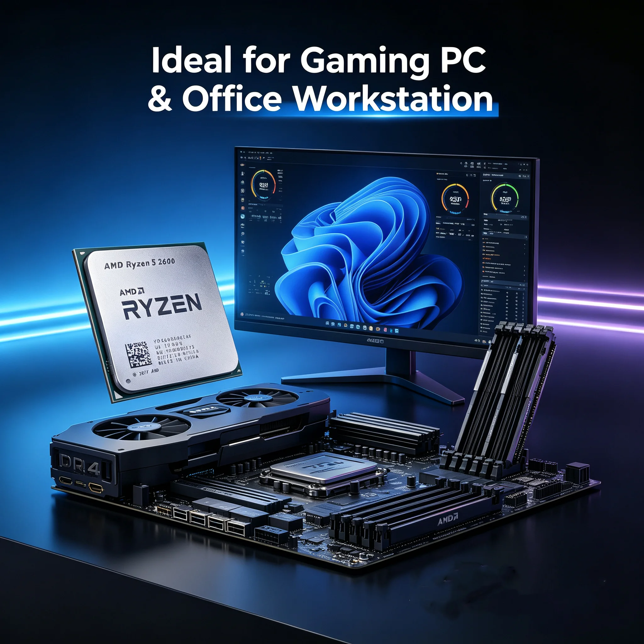 Processador de desktop AMD Ryz - Pc Gaming Amd Ryzen 5 avaliação e preço