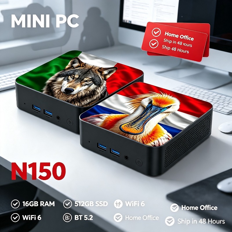 Novo Mini PC Intel Core N150 1 - Pc Gaming Gaming avaliação e preço
